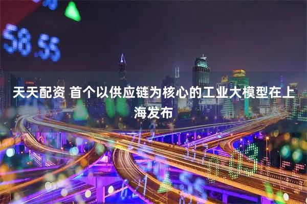 天天配资 首个以供应链为核心的工业大模型在上海发布