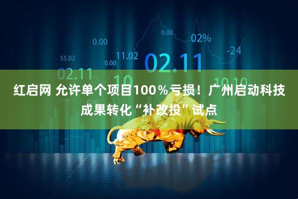红启网 允许单个项目100％亏损！广州启动科技成果转化“补改投”试点